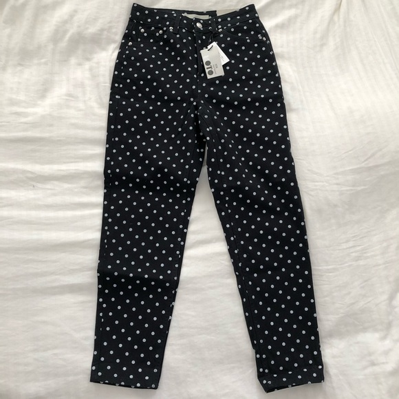 polka dot mom jeans